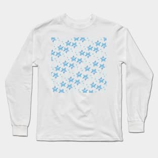 Twinkle little blue stars Long Sleeve T-Shirt